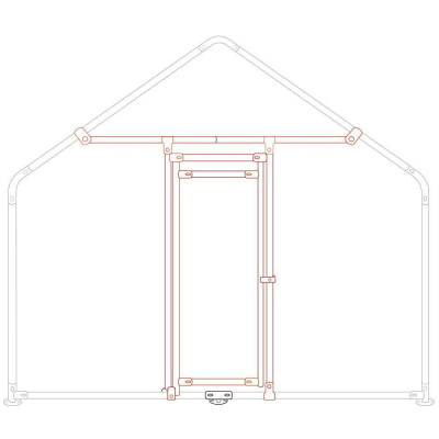 Комплект дверей до вольєру для домашніх птахів Zipper ZI-CR-TK