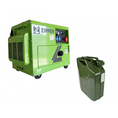 Дизельний генератор Zipper ZI-STE7500DSH + металева каністра 20 л