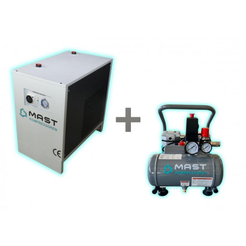 Осушувач стисненого повітря Mast SHB-20 + безмасляний поршневий компресор Mast MOF1390/1100 compact Осушувач стисненого повітря Mast SHB-20 + безмасляний поршневий компресор Mast MOF1390/1100 compact