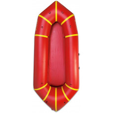 Надувной пакрафт Ладья ЛП-245 Каяк Базовый красный с желтым