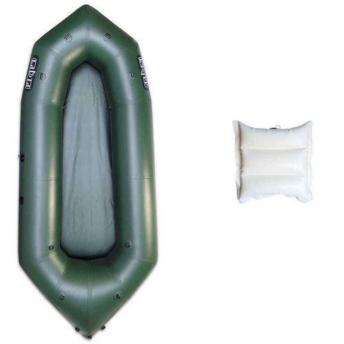 Надувной пакрафт Ладья ЛП-245 Каяк Базовый зеленый