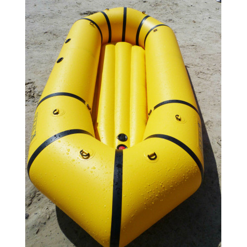 Надувной пакрафт Ладья ЛП-245 Каяк Комфорт желтый с черным