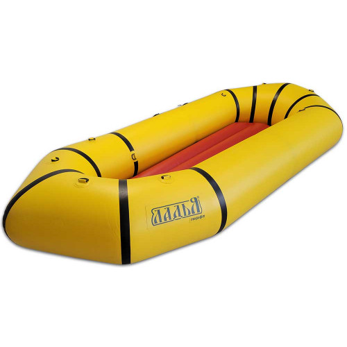 Надувной пакрафт Ладья ЛП-245 Каяк Комфорт желтый с черным красный вкладыш Надувной пакрафт Ладья ЛП-245 Каяк Комфорт желтый с черным красный вкладыш