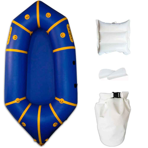 Надувной пакрафт Ладья ЛП-210 Каяк Комфорт синий