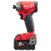 Гвинтокрут акумуляторний 1/4 HEX MILWAUKEE, M18 FQID-502X, 50Нм (+ заряд.пристрій, 2 акум.Х 5Аг, ке