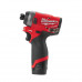 Гвинтокрут акумуляторний 1/4 HEX MILWAUKEE, M12 FID-202X, 147Нм (+ заряд.пристрій, 2 акум.Х 2Аг, HD