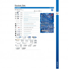 Набір інструментів 128 одиниць 1/4 +1/2