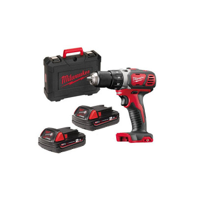 Дриль-шурупокрут акумуляторний MILWAUKEE, M18 BDD-202С, 50Нм (+ зар.пристр, 2 акум.Х 2Аг, кейс) (акц