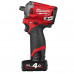 Гайкокрут акумуляторний 1/2 MILWAUKEE, M12 FIWF12-422X, 339 Нм, (+2 акумулятори, зарядний пристрій,