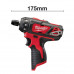 Дриль-шурупокрут акумуляторний MILWAUKEE, M12 BD-202C, 30Нм (+ заряд.пристрій, 2 акум.Х 2Аг, кейс)