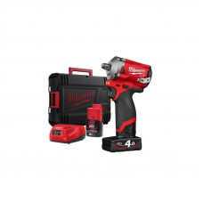 Гайкокрут акумуляторний 1/2 MILWAUKEE, M12 FIWF12-422X, 339 Нм, (+2 акумулятори, зарядний пристрій,