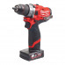 Дриль-шурупокрут акумуляторний MILWAUKEE, M12 FDD-202X, 37Нм (+ заряд.пристрій, 2 акум.Х 2Аг, HD кей