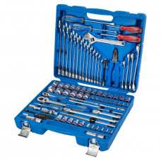 Набір інструментів 103 одиниці 1/4"+1/2" в пластиковому кейсі