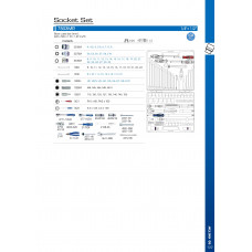 Набір інструментів 103 одиниці 1/4"+1/2" в пластиковому кейсі