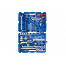 Набір інструментів 128 одиниць 1/4"+1/2" в пластиковому кейсі