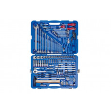 Набір інструментів 128 одиниць 1/4"+1/2" в пластиковому кейсі