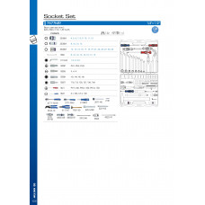 Набір інструментів 77 одиниць 1/4"+1/2" в пластиковому кейсі
