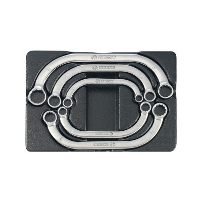 Набір ключів накидних С-подібних 5 одиниць в ложементі