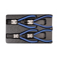 Комплект шарнірно-губцевого інструменту в лотку 4 одиниць