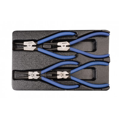 Комплект шарнірно-губцевого інструменту в лотку 4 одиниць