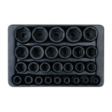 Набір ударних головок (8-36 мм) 1/2" 27 одиниць в ложементі