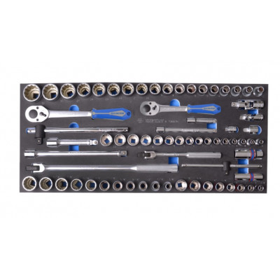 Набір торцевих головок 1/2" з принаддям ложемент, 37 одиниць