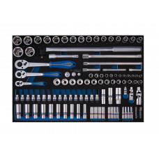 Набір торцевих головок з приладдям 103 одиниць в ложементі