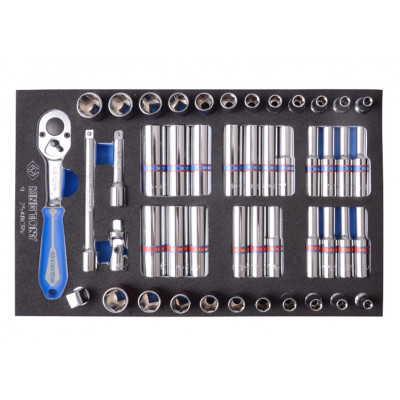 Набір головок з принаддям в ложементі EVA 48пр. 1/4"