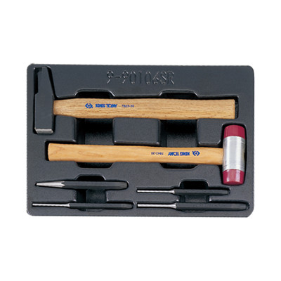 Набір інструменту в ложементі (кернер, виколотки, молоток)