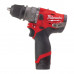 Дриль-шурупокрут з ударом акумуляторний MILWAUKEE, M12 FPDX-202X, 37Нм, (+ заряд.пристрій, 2 акум., HD кейс)
