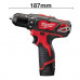 Дриль-шуруповерт MILWAUKEE M12 BDD-202C обертовий момент 30 Нм 4933441915 (+2 акумулятори, зарядний пристрій, HD кейс)