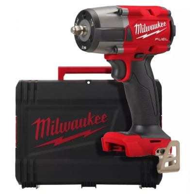 Гайковерт акумуляторний безщітковий 3/8'' MILWAUKEE, М18 FMTIW2F38-0X, 813Нм, з кільцем (каркас, кліпса для реміня, HDкейс)