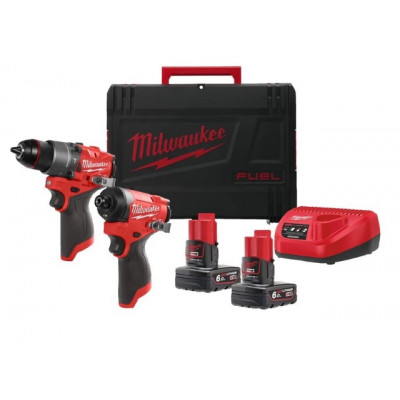Набір з 2х інструментів безщіткових акумуляторних MILWAUKEE M12 FPP2A2-602X