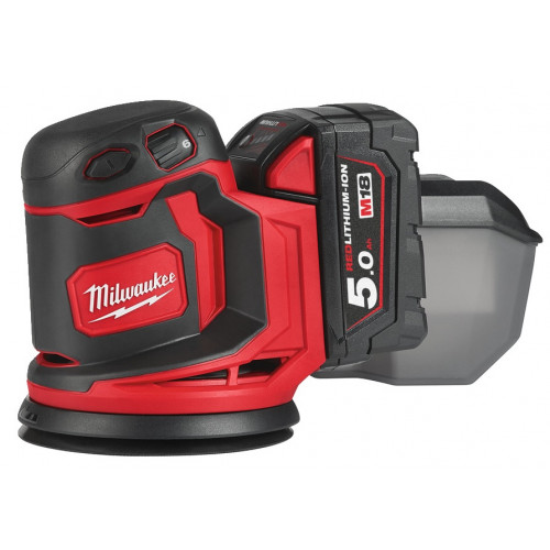 Машина шліфувальна ексцентрикова акумуляторна MILWAUKEE, M18 BOS125-502B, діаметр 125мм (заміна на 4933498254) Машина шліфувальна ексцентрикова акумуляторна MILWAUKEE, M18 BOS125-502B, діаметр 125мм (заміна на 4933498254)