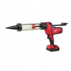 Пістолет для герметиків MILWAUKEE C18 PCG/400T-201B 400 мл 4933441812 (+ заряд.пристрій, 1 акум., пластик. туба, в сумці для інс