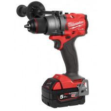 Дриль-шуруповерт акумуляторний MILWAUKEE, M18 FDD3-402C, 158Нм (+ зарядний пристрій, 2 акумулятори Х 4Ач, кейс)