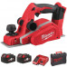 Рубанок акумуляторний MILWAUKEE, M18 BP-402C, 82мм (+зар.пристрій, 2акум.Х 4Аг,кейс)