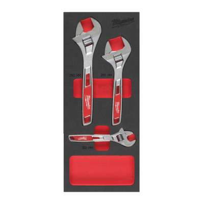 Ложемент з розвідними ключами MILWAUKEE (3шт) (45х175,8х417мм) для візків