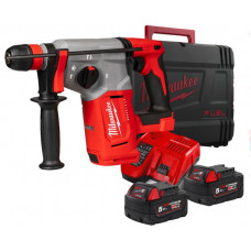 Перфоратор акумуляторний безщітковий SDS PLUS FIXTEC M18 BLHX-502X MILWAUKEE (+ заряд.пристрій, 2 акум., кулачковий патрон, бічн