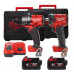 Набір акумуляторних інструментів M18FPP2B3-502X MILWAUKEE (Дриль-шуруповерт акумуляторна безщіткова ударна M18 FPD3-0X GEN 4 кру