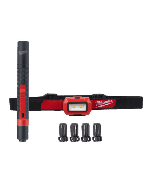 Набір світлодіодних ліхтарів HL2IPL-LED ALKALINE POWER PACK MILWAUKEE