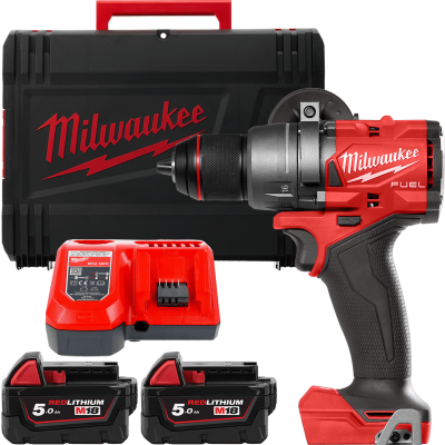 Акумуляторний дриль-шуруповерт, крут. мом. 158 Нм, M18 FDD3-502X MILWAUKEE 4933479863 (+2 акумулятори, зарядний пристрій, HD кей