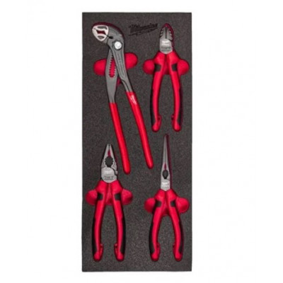 Ложемент з плоскогубцями та бокорізами VDE MILWAUKEE №2, (4шт) (45х175,8х417мм) для візків