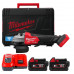 Шліфмашина кутова акумуляторна MILWAUKEE, M18 FSAGSVO125X-502X, діаметр 125мм (+зар.пр.,2ак.Х5Аг,HDкейс)