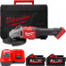 Шліфмашина кутова акумуляторна MILWAUKEE, M18 FHSAG125XB-552X, діаметр 125 мм (+ заряд.пристрій, 2 а
