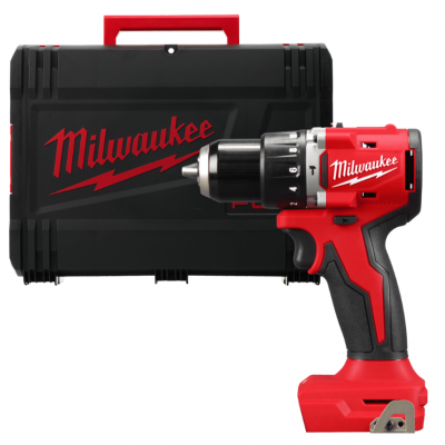Дриль-шуруповерт з ударом акумуляторний безщітковий MILWAUKEE, M18 BLPDRC-0X, 60,5Нм (каркас, кліпса для ременя, HDкейс)
