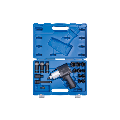 Пневматичний гайковерт 1/2" набір головки в кейсі 17 предметів 44106AMP01