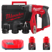 Дриль-шурупокрут акумуляторний MILWAUKEE, M12 FDDXKIT-202X, 34 Нм (+ зар.пр., 2 акум. Х2Аг, 4 насад., HD кейс)