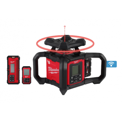 Рівень лазерний ротаційний акумуляторний MILWAUKEE M18 RLOHV1200-501C 1200м