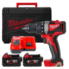 Дриль-шурупокрут акумуляторний MILWAUKEE, M18 BLDD2-502X, 82Нм (+ заряд.прис., 2акум. Х5Аг, HD кейс)